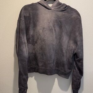 Allsaints Custom Charcoal Tie Dye Hoodie